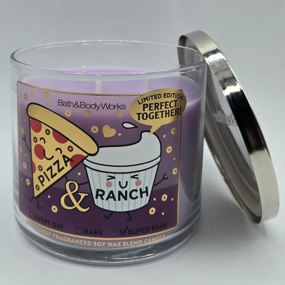 Bath and Body Works Pizza and Ranch 3 wick Candle